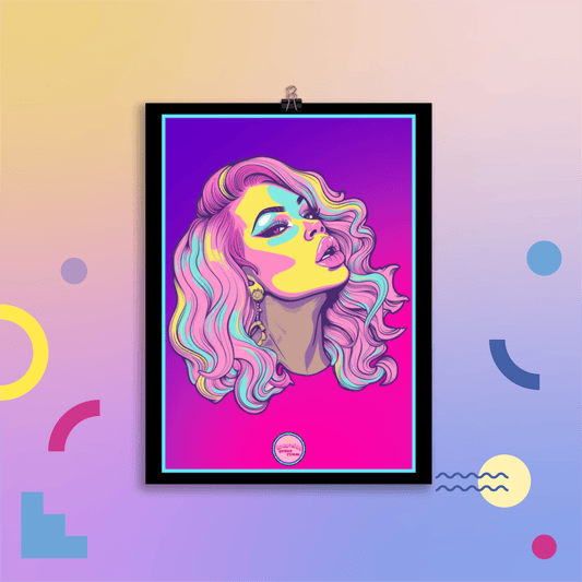 👑 Ilustración Queer | Drag Queens | ¡Envío Gratis! 🔥 Edición Mirage Moxie 🔥 - Dragceida Queertural