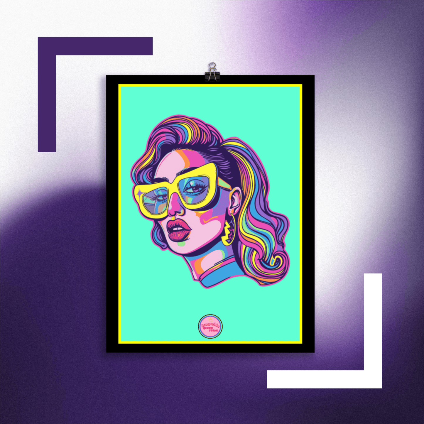 👑 Ilustración Queer | Drag Queens | ¡Envío Gratis! 🔥 Edición Phoenix Flare 🔥 - Dragceida Queertural