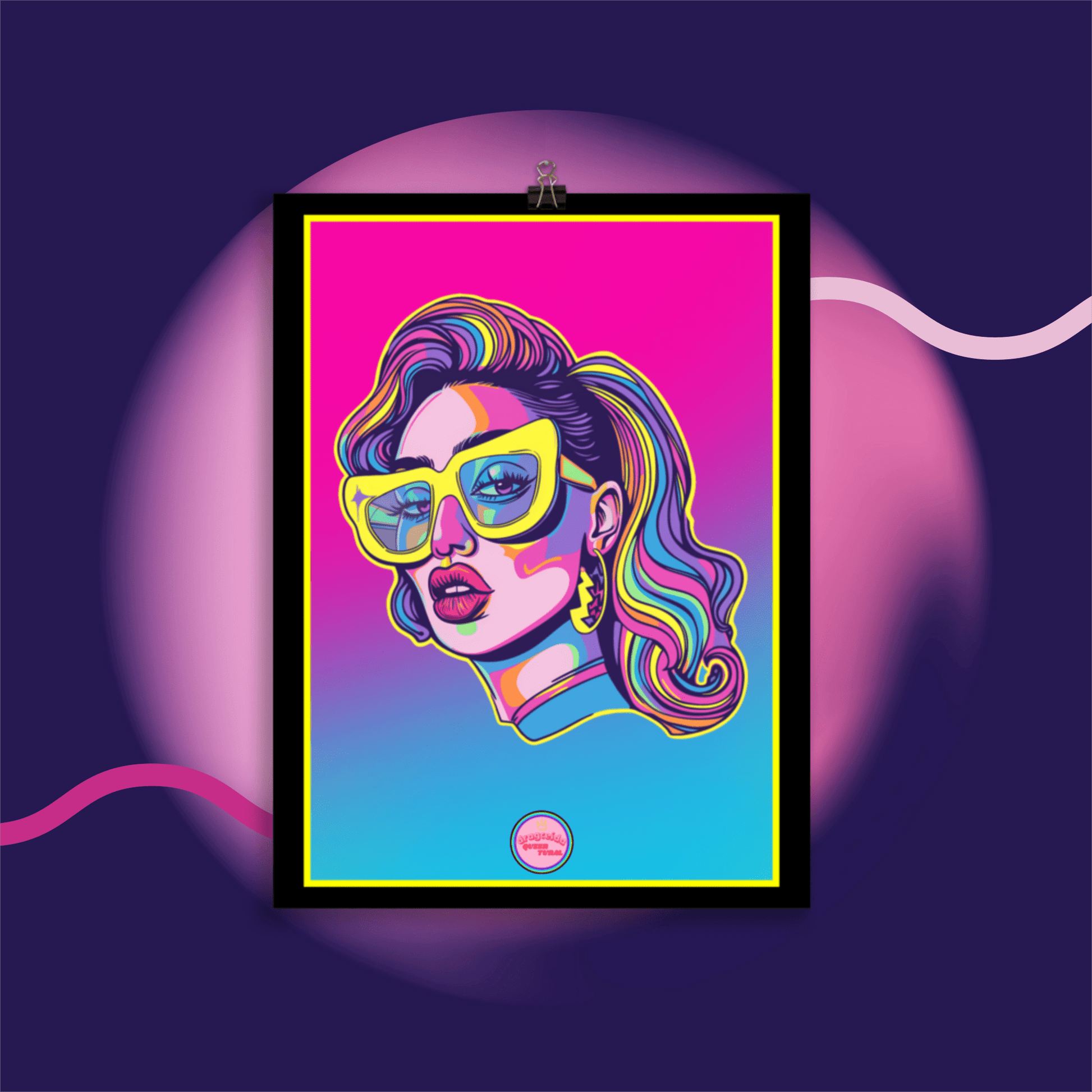 👑 Ilustración Queer | Drag Queens | ¡Envío Gratis! 🔥 Edición Phoenix Flare 🔥 - Dragceida Queertural