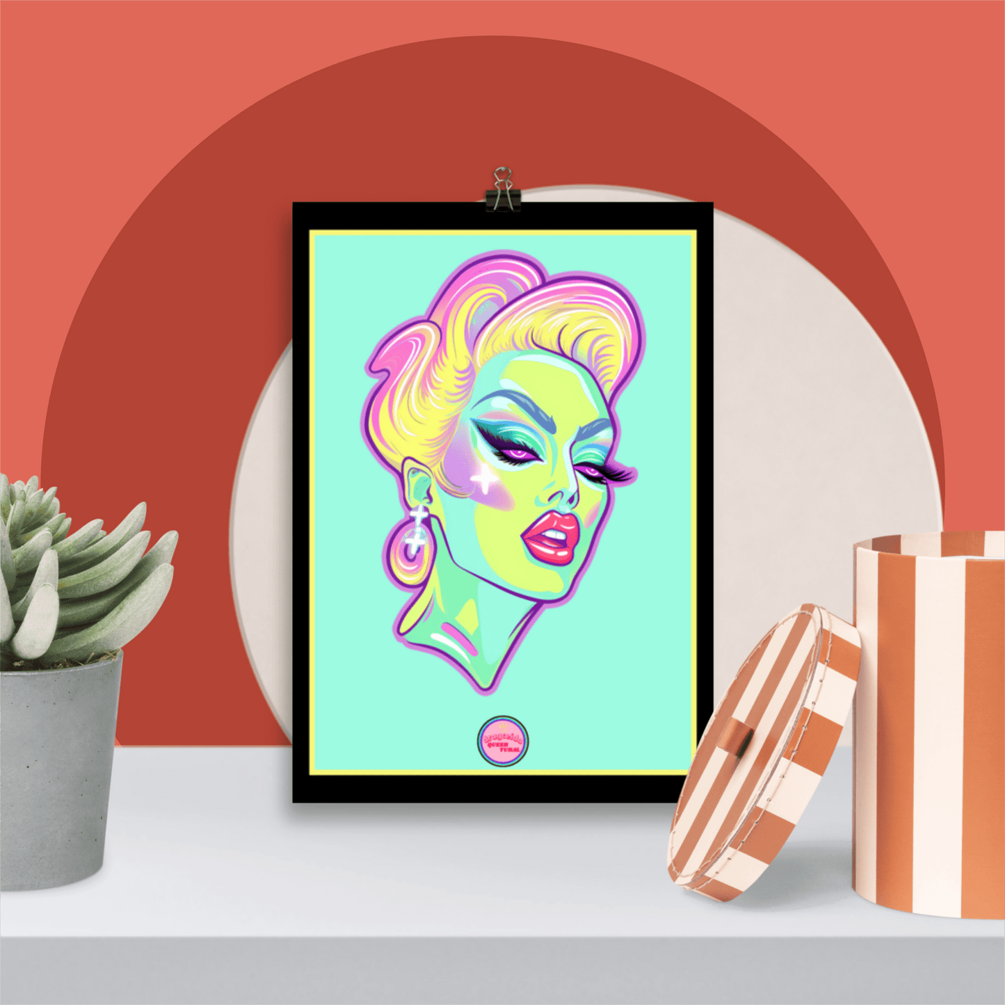 👑 Ilustración Queer | Drag Queens | ¡Envío Gratis! 🔥 Edición Venus Vertex 🔥 - Dragceida Queertural