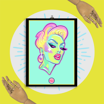 👑 Ilustración Queer | Drag Queens | ¡Envío Gratis! 🔥 Edición Venus Vertex 🔥 - Dragceida Queertural