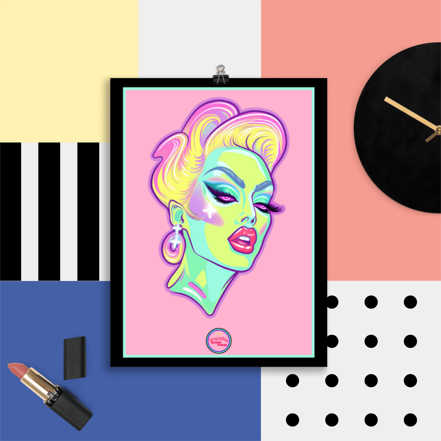 👑 Ilustración Queer | Drag Queens | ¡Envío Gratis! 🔥 Edición Venus Vertex 🔥 - Dragceida Queertural