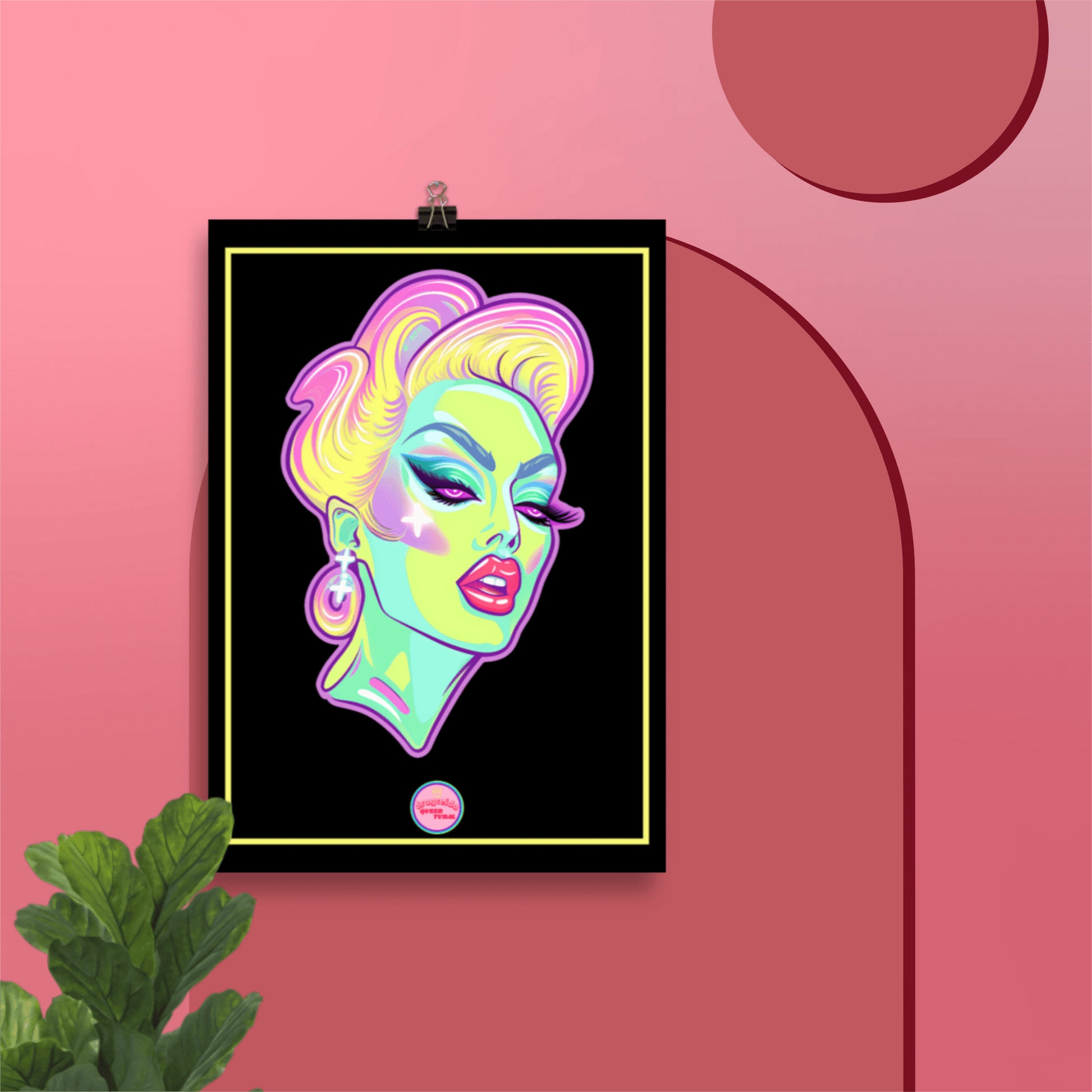 👑 Ilustración Queer | Drag Queens | ¡Envío Gratis! 🔥 Edición Venus Vertex 🔥 - Dragceida Queertural