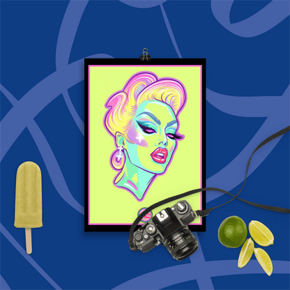 👑 Ilustración Queer | Drag Queens | ¡Envío Gratis! 🔥 Edición Venus Vertex 🔥 - Dragceida Queertural