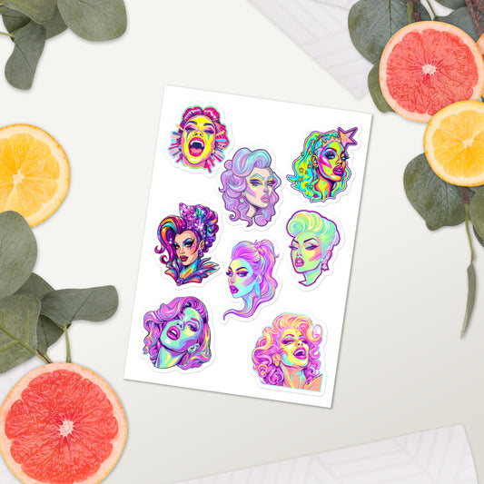 🌈 Pack Stickers | Drag Queens | ¡Envío Gratis! 👑 Edición Divinique 👑 Default Title