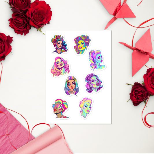 🌈 Pack Stickers | Drag Queens | ¡Envío Gratis! 👑 Edición Extravaganza 👑 Default Title