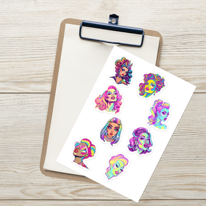 🌈 Pack Stickers | Drag Queens | ¡Envío Gratis! 👑 Edición Extravaganza 👑 - Dragceida Queertural