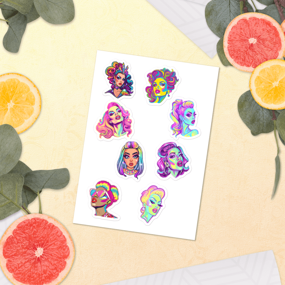 🌈 Pack Stickers | Drag Queens | ¡Envío Gratis! 👑 Edición Extravaganza 👑 - Dragceida Queertural