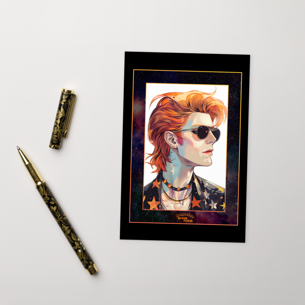 📮 Tarjeta Postal David Bowie | ¡Envío Gratis!⚡Edición Life on Mars⚡