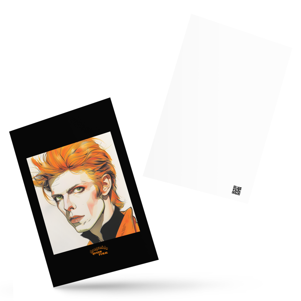 📮 Tarjeta Postal David Bowie | ¡Envío Gratis!⚡Edición Heroes⚡