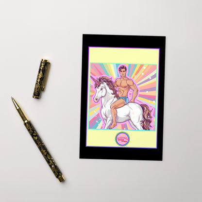 📮 Tarjeta Postal Queer | Los Jinetes del Arcoíris | ¡Envío Gratis! 🦄 Edición Toby Pinky 🦄 Default Title