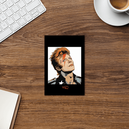 📮 Tarjeta Postal David Bowie | ¡Envío Gratis!⚡Edición Aladdin Sane⚡ - Dragceida Queertural