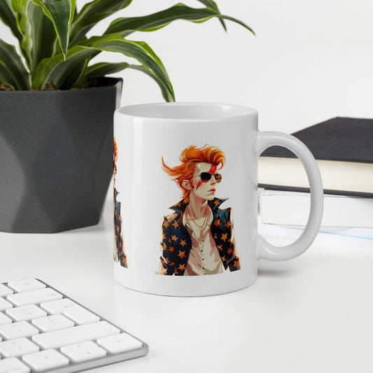 ☕ Taza de David Bowie | ¡Envío Gratis! ⚡ Edición Starman ⚡ - Dragceida Queertural