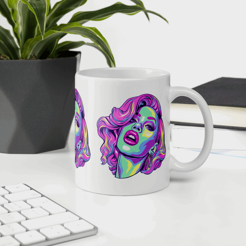 ☕ Taza Queer de | Drag Queens | ¡Envío Gratis! 💄 Edición Trina Tinsel 💄 - Dragceida Queertural