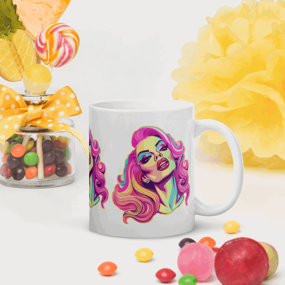 ☕ Taza Queer | Drag Queens | ¡Envío Gratis! 💄 Edición Crystal Chandelier 💄 - Dragceida Queertural