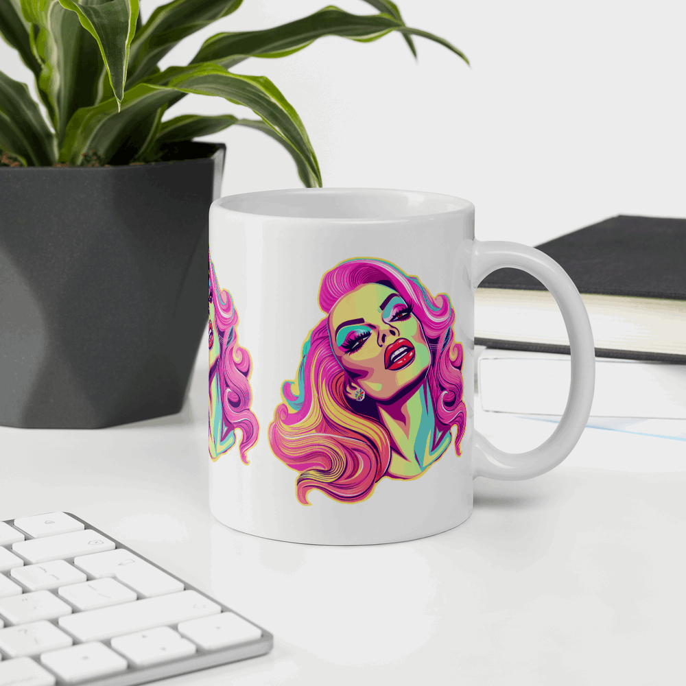 ☕ Taza Queer | Drag Queens | ¡Envío Gratis! 💄 Edición Crystal Chandelier 💄 - Dragceida Queertural