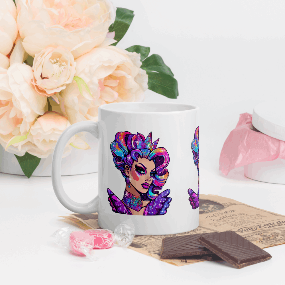 ☕ Taza Queer | Drag Queens | ¡Envío Gratis! 💄 Edición Sapphire Chameleon 💄 - Dragceida Queertural