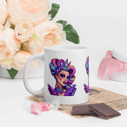 ☕ Taza Queer | Drag Queens | ¡Envío Gratis! 💄 Edición Sapphire Chameleon 💄 - Dragceida Queertural