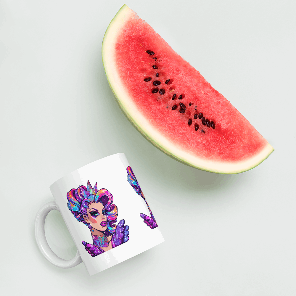 ☕ Taza Queer | Drag Queens | ¡Envío Gratis! 💄 Edición Sapphire Chameleon 💄 - Dragceida Queertural